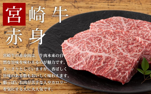 日本一美味しい「宮崎牛」の赤身肉ステーキ(400g) 内閣総理大臣賞4大会連続受賞のお肉 ブランド牛 黒毛和牛 ヘルシーな牛肉 [和牛 国産牛肉 黒毛和牛] TF0558-P00020