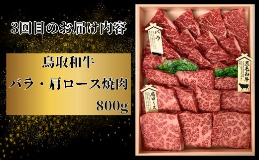 TT01：【3回定期便】鳥取和牛焼肉コース