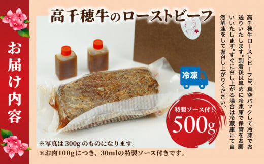 高千穂牛ローストビーフ 500g  A133