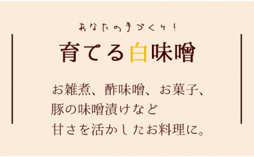 無添加 育てる紅白味噌セット【 国産 調味料 セット 味噌 みそ 手作り 手作り味噌 味噌づくり キット 発酵食品 贈答 贈り物 プレゼント ギフト 無農薬 京都 綾部 】