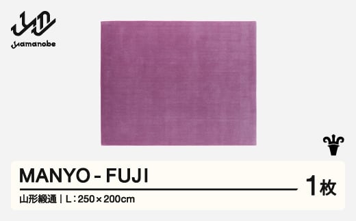 【山形緞通】 『MANYO』 FUJI (L) 高級 カーペット 絨毯 じゅうたん インテリア ラグ おしゃれ オシャレ お洒落 oc-myful