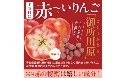 サプリ AKARIN5プロテオグリカンサプリメント 45粒 お試し 15日分 プロテオグリカン ( あおもりPG ) りんごポリフェノール りんごアントシアニン 乳酸菌 りんごの食物繊維 青森 りんご サプリメント