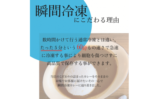 ニコニコカレーの冷凍カレー　中辛5食（電子レンジ対応）　100%国産　黄金スープ　あっさり　深いコク　鶏ガラ　真空瞬間冷凍 　本格派　スパイシー　お手軽　