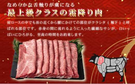 佐賀牛肩ロース（クラシタ）薄切り 600g