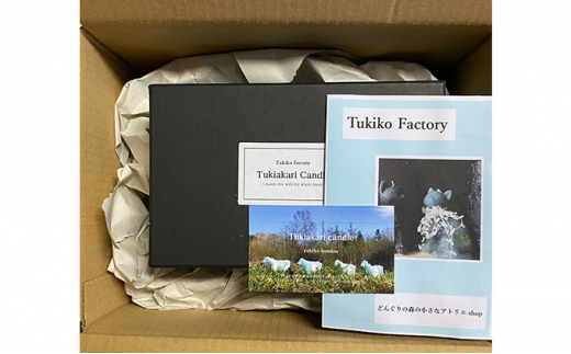 Tukiko Factory Tukiko Factory 木彫り熊風キャンドル F21W-101 クラウドファンディング 実施中 GCF