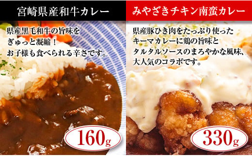 ◆宮崎ご当地カレー＆シチュー食べ比べセット(合計1.27kg)