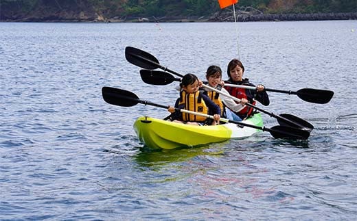 山田湾シーカヤック クルーズ券 3名分【ジオトレイル カヤック フードプログラム】三陸山田 山田町 海 釣り 体験 マリンスポーツ マリンツーリズム マリンレジャー Geotrail EFRICA  APIA YD-680