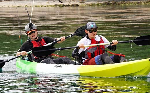 山田湾シーカヤック クルーズ券 3名分【ジオトレイル カヤック フードプログラム】三陸山田 山田町 海 釣り 体験 マリンスポーツ マリンツーリズム マリンレジャー Geotrail EFRICA  APIA YD-680