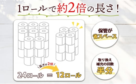 [№5308-0070]芯なし トイレットペーパー 110ｍ シングル 12ロール×6袋 計72ロール 天使の時間 紙 ペーパー 日用品 消耗品 リサイクル 再生紙 無香料 厚手 ソフト トイレ用品 備蓄 ストック 非常用 生活応援 川一製紙 送料無料 岐阜県