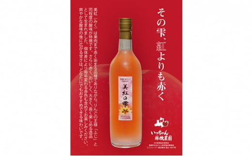 青森りんご100％ジュース「紅の夢・美紅の雫」720ml×2本セット 化粧箱入り