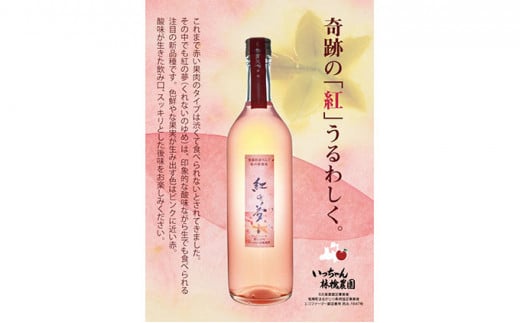 青森りんご100％ジュース「紅の夢・美紅の雫」720ml×2本セット 化粧箱入り