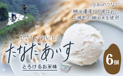 たなだあいす 6個 かみかつ棚田未来づくり協議会 《30日以内に出荷予定(土日祝除く)》 徳島県 上勝町 ふるさと納税