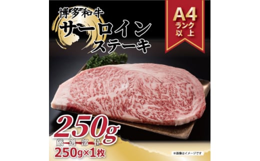 ＜A4～A5＞博多和牛サーロインステーキ　250g[250g×1枚](水巻町)【1279572】