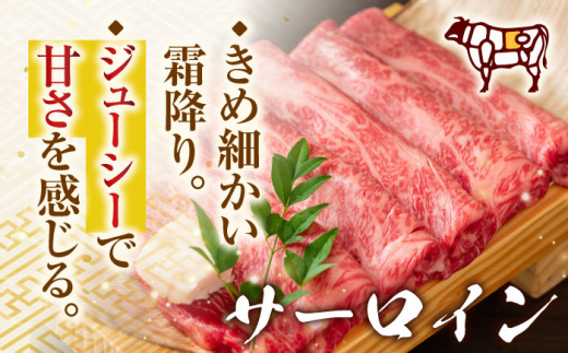 【厳選部位】【A4～A5】長崎和牛サーロインしゃぶしゃぶすき焼き用　500g【株式会社 MEAT PLUS】 [QBS017]