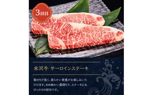 【明治27年創業 老舗米沢牛専門店】牛肉 米沢牛 6ヶ月定期便 《冷蔵》 ステーキ すき焼き しゃぶしゃぶ 味噌粕漬 和牛 日本三大和牛 ブランド牛 米沢牛ブランド 国産 国産牛 人気 登起波 お取り寄せ グルメ 贈答 ギフト 贈り物 逸品 送料無料 山形県 米沢市