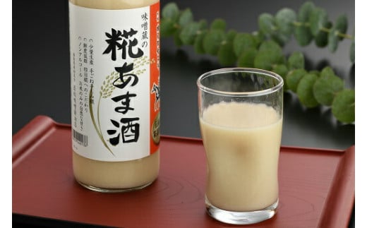 南相馬・若松味噌醤油店の味噌蔵の糀あま酒500ml×6本セット