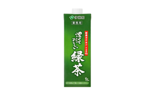 濃くておいしいお茶 2ケース（1L×12本入り） | 茨城県 常陸太田市 茶 お茶 日本茶 緑茶 グリーンティー ドリンク 濃い 濃度 カテキン 健康 おいしい アイスティー 氷 緑茶割り お茶ハイ お酒 割材 業務用 紙パック 伊藤園