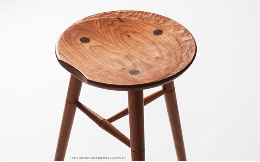 木工yamagen Crescent stool［cherry］【スツール 椅子 無垢 木 チェリー】