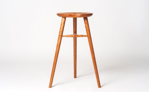 木工yamagen Crescent stool［cherry］【スツール 椅子 無垢 木 チェリー】