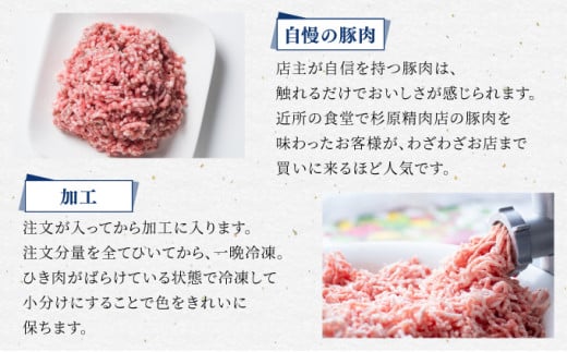 北海道産豚ひき肉2kg（200g×10パック） F21H-431