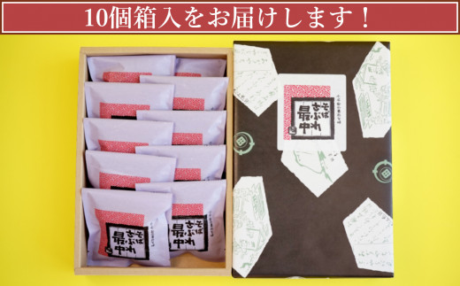 10P252 そばさぶれ最中（10個箱入）澤田屋 サクサク 個包装 そば さぶれ 最中 銘菓 新潟県 小千谷市