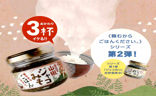 奥出雲山椒ジャコみそ「頼むからごはんください」