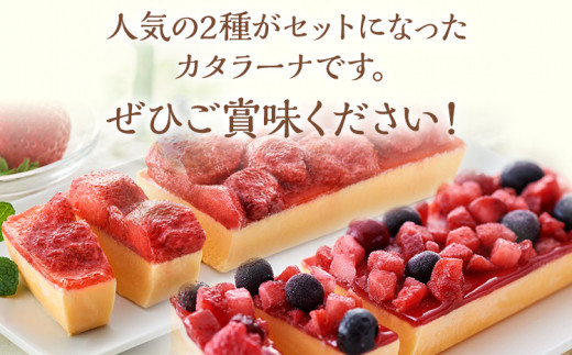 あまおう・ミックスベリーカタラーナセット スイーツ カタラーナ 2種 あまおうカタラーナ 285g×1 ミックスベリーカタラーナ 260g×1 冷凍 西通りプリン デザート 洋菓子 おやつ お菓子 アイスデザート