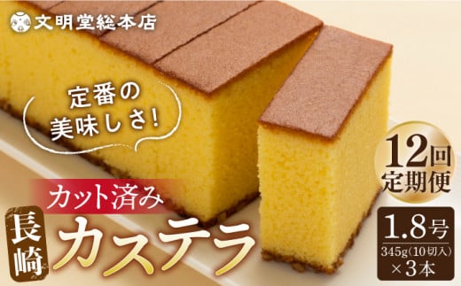 カステラ 長崎 贈答 ギフト 詰め合わせ 人気 和菓子 送料無料 常温 かすてら ざらめ ザラメ 文明堂 個包装 定期 定期便