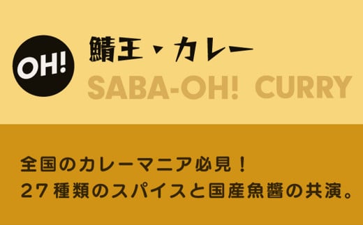 鯖王 驚きのカレー 310g×4個 八戸前沖さば カレー スパイス