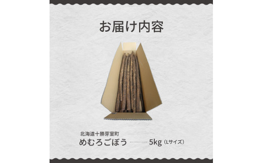 【先行受付】【10月中旬より発送】北海道十勝芽室町 めむろごぼうＬサイズ5kg me010-015c-24