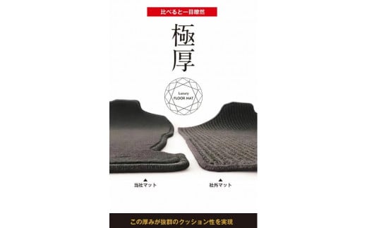 大型ミニバン　（3列普通車用）ラグジュアリー　フロアマット（車種別設計）