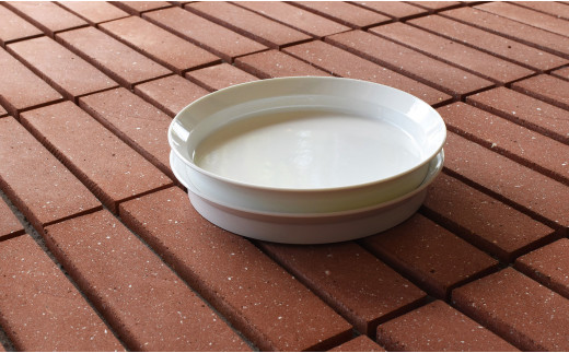 1616/ TY Round Deep Plate 200 White 2枚セット ホワイト ディーププレート 食器 皿 シンプル 20cm A18-90