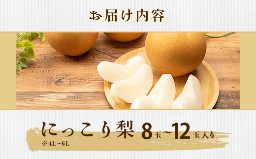 354 にっこり梨 約5kg 8～12玉 4L～6L 梨 なし 先行予約 【2024年 10月上旬ころより順次発送予定】