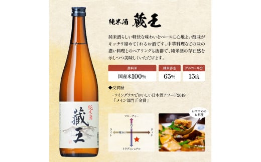 純米大吟醸　藏王昇り龍/純米酒　藏王　720ml2本詰め