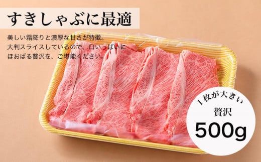 【みかわ牛】和牛特選すきやき・しゃぶしゃぶ500ｇ