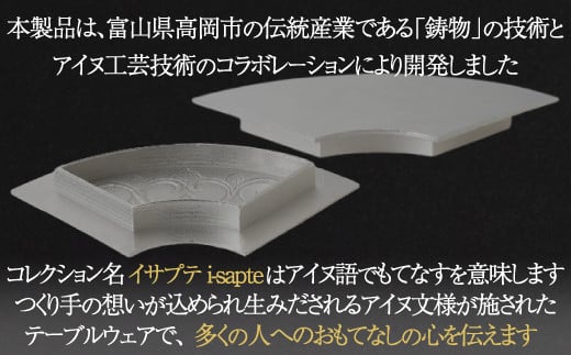 【二風谷アイヌクラフト】イサプテ～扇皿～アオトラ ふるさと納税 人気 おすすめ ランキング アイヌ民芸品 伝統工芸品 皿 器 料理 北海道 平取町 送料無料 BRTA029