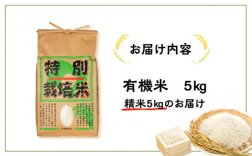 米 コシヒカリ 5kg 培期間中化学肥料・農薬不使用 特別栽培 お米 おこめ こめ コメ 精米 有機米 ご飯 ごはん 白米 安心 安全 美味しい 長野県産 長野 信州産 [№5675-1392]