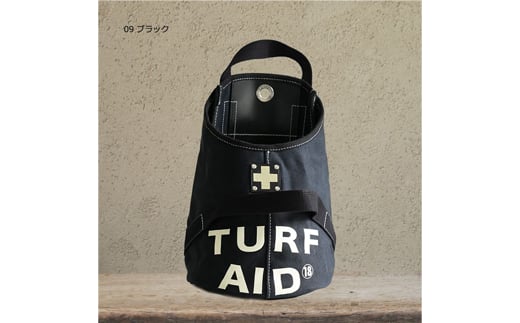 木の庄帆布 【CLUBER BASE クラバーベース】CLUBER BASE “TURF AID“ BAGターフエイドバッグ／砂袋／目土袋（ブラック）