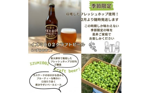 イズミ002クラフトビール ペールエール 330ml×6本×4セット ※2025年2月上旬～3月下旬頃に順次発送 ※離島への配送不可