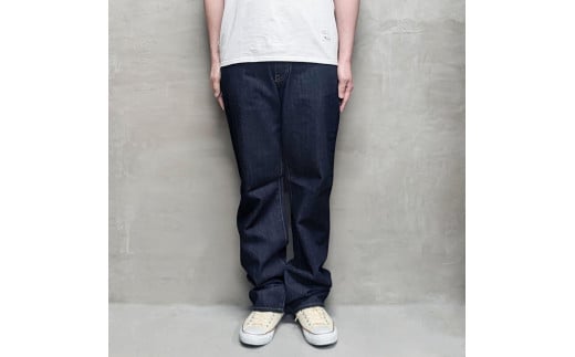 CK85【岡山デニム】 BLUE SAKURA JEANS クラシックストレート／32インチ