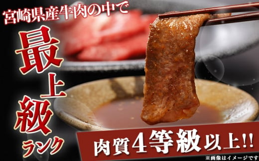 宮崎牛モモウデ焼肉800g(黒たれ付)_21-3101_ (都城市) 都城産 宮崎牛 A4ランク モモ ウデ 焼肉 400g 800g にくほんぽ黒たれ