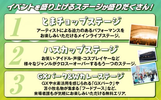 ★2024/9/7,8開催★TOMAKOMAI MIRAI FEST 2024（トマコマイ ミライ フェスト 2024） 1dayチケット　T042-007-01