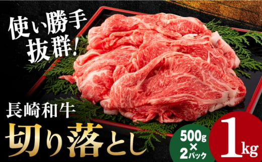 長崎和牛切り落とし500g×2パック 長崎県/田中精肉店 [42ABAO001] 和牛 切り落とし すき焼き しゃぶしゃぶ 牛肉