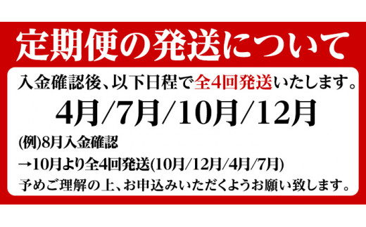 定期便の発送について