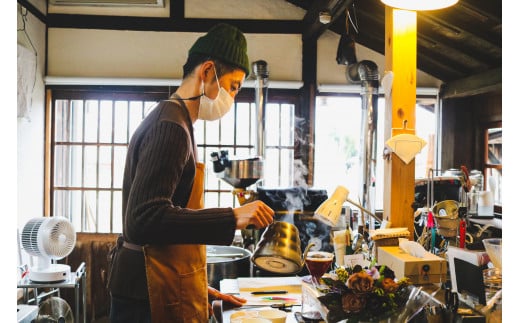 照葉樹林の町「綾町」で焙煎した　コーヒーセット 豆＆ドリップバッグ