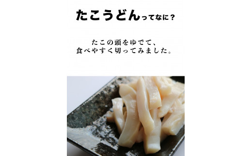 【定期便】たこうどん800g（200g×4）3回お届けコース【毎月】