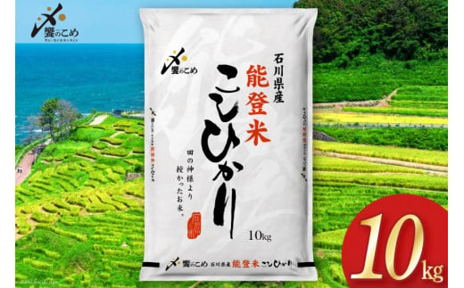 【期間限定発送】 米 令和6年 能登米 こしひかり 精米 10kg [中橋商事 石川県 宝達志水町 38600951] お米 白米 ごはん 美味しい コシヒカリ おこめ こめ コメ 10キロ