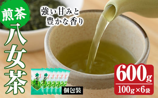 八女茶(計600g・100g×6袋) お茶 緑茶 煎茶 茶葉 小分け 常温 常温保存【ksg0020】【お茶の星陽園】