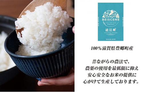 【定期便】令和6年産新米 滋賀県豊郷町産　近江米 コシヒカリ　無洗米　10kg×5ヶ月