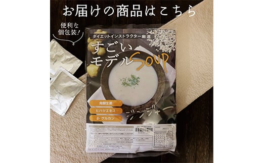 すごいモデルスープ 合計255g(8.5g×30包) 小分け 粉末 スープ ジンジャー 発酵 生姜 ヒハツエキス β-グルカン 食品 F20E-805